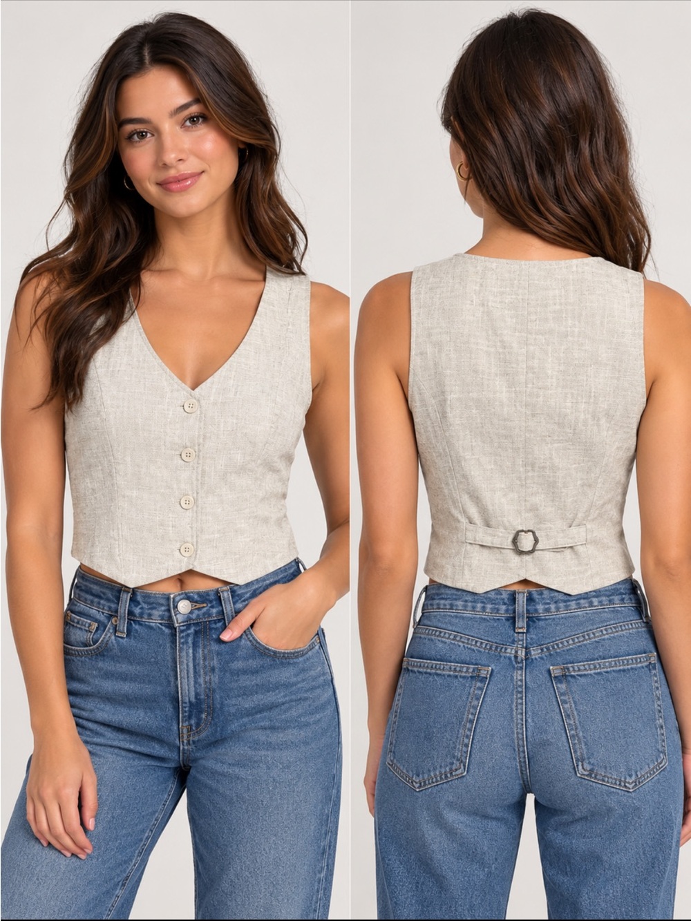 Hollister Women’s Cropped Vest – Size XL – NWT